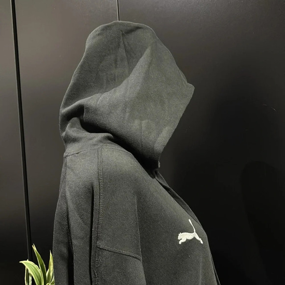 Puma Fleece Hoodie,drawcord,knit cuffs/waist embroidered logo,pouch pocket - Picture 7 of 10